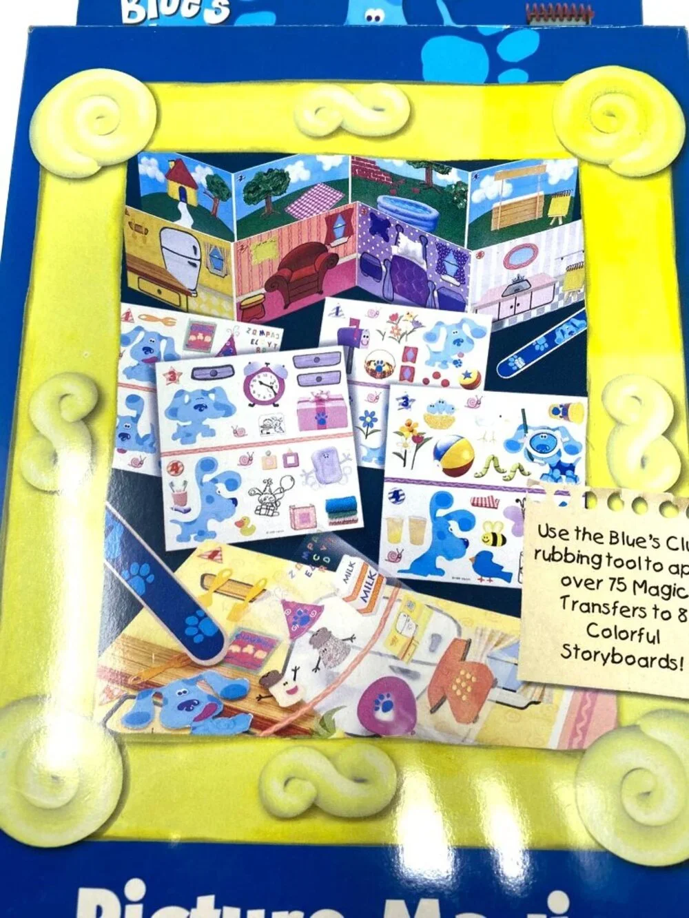 Vintage Rare Blue's Clues Picture Magic Activity Kit Road Trip Preschoolers